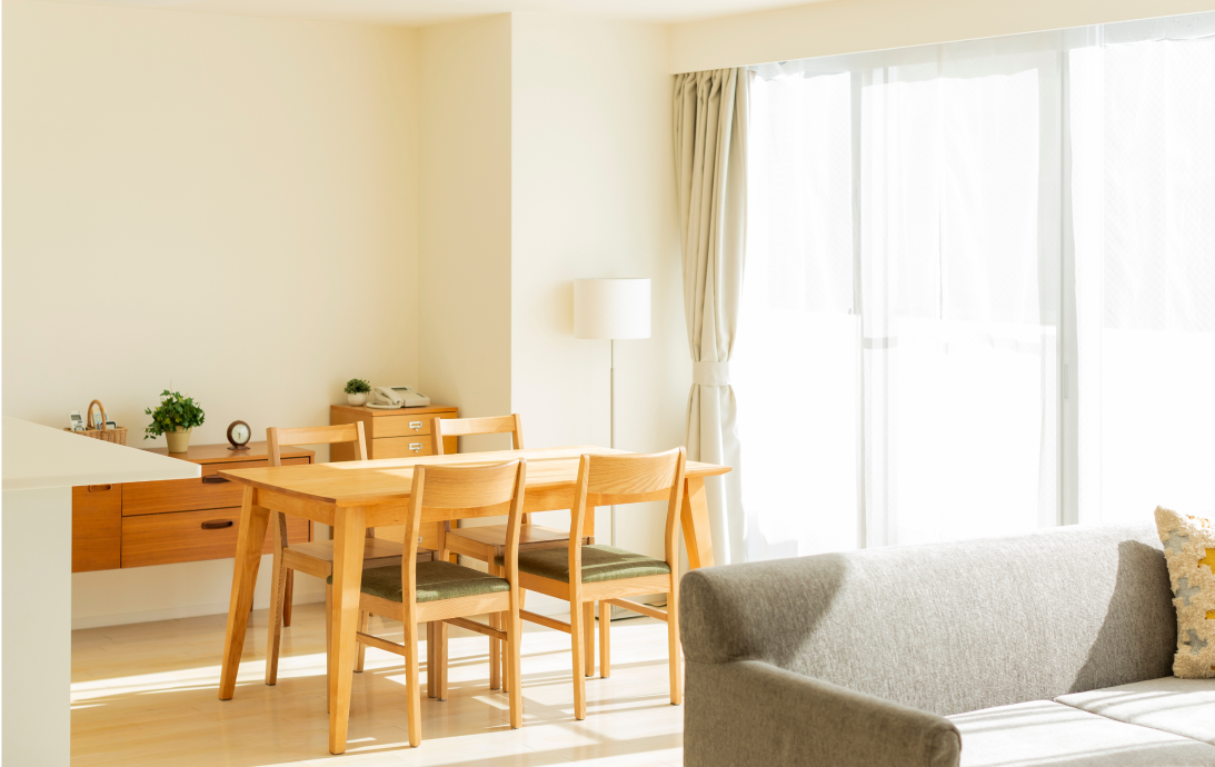 不用品回収前の部屋の写真